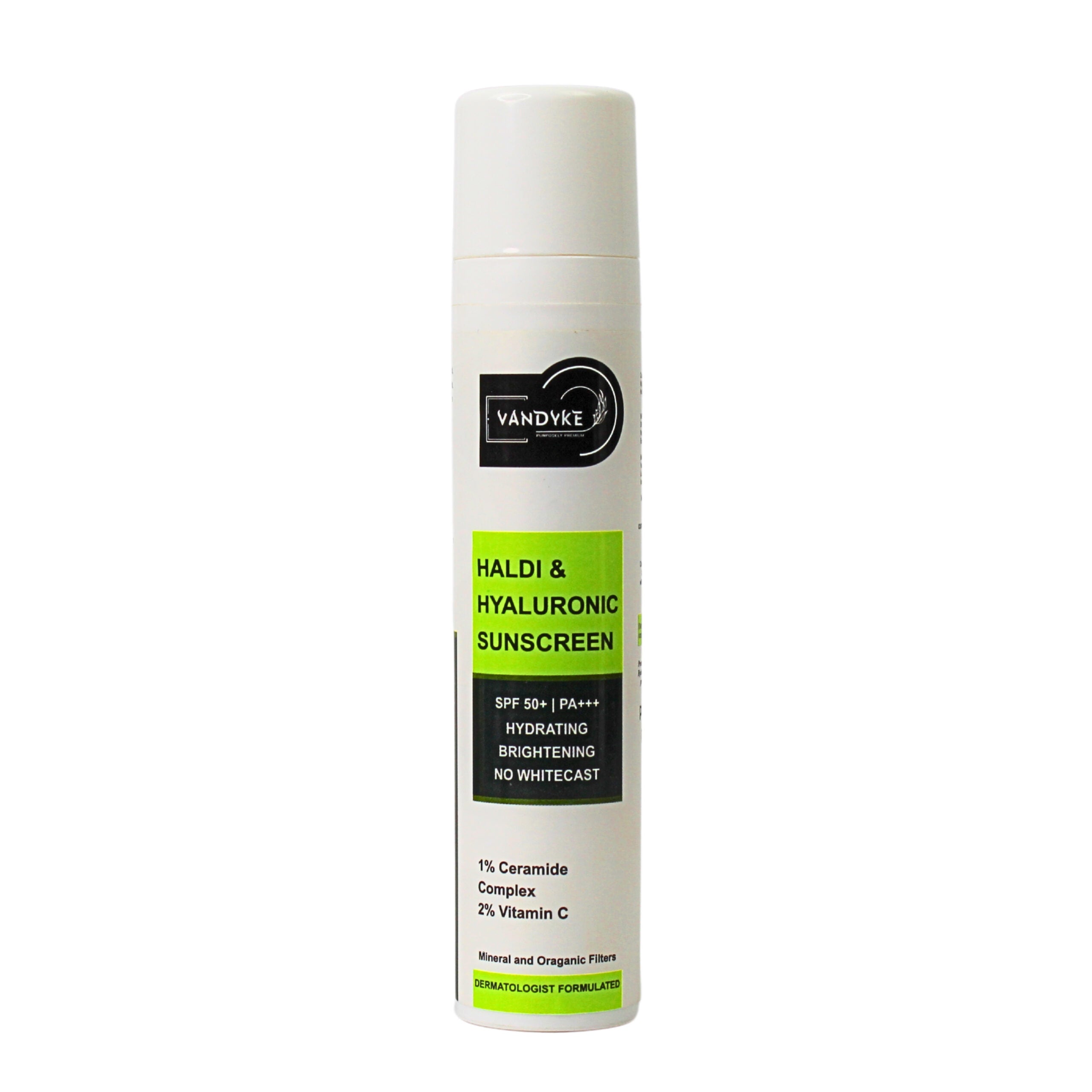 vandyke haldi & hyaluronic sunscreen