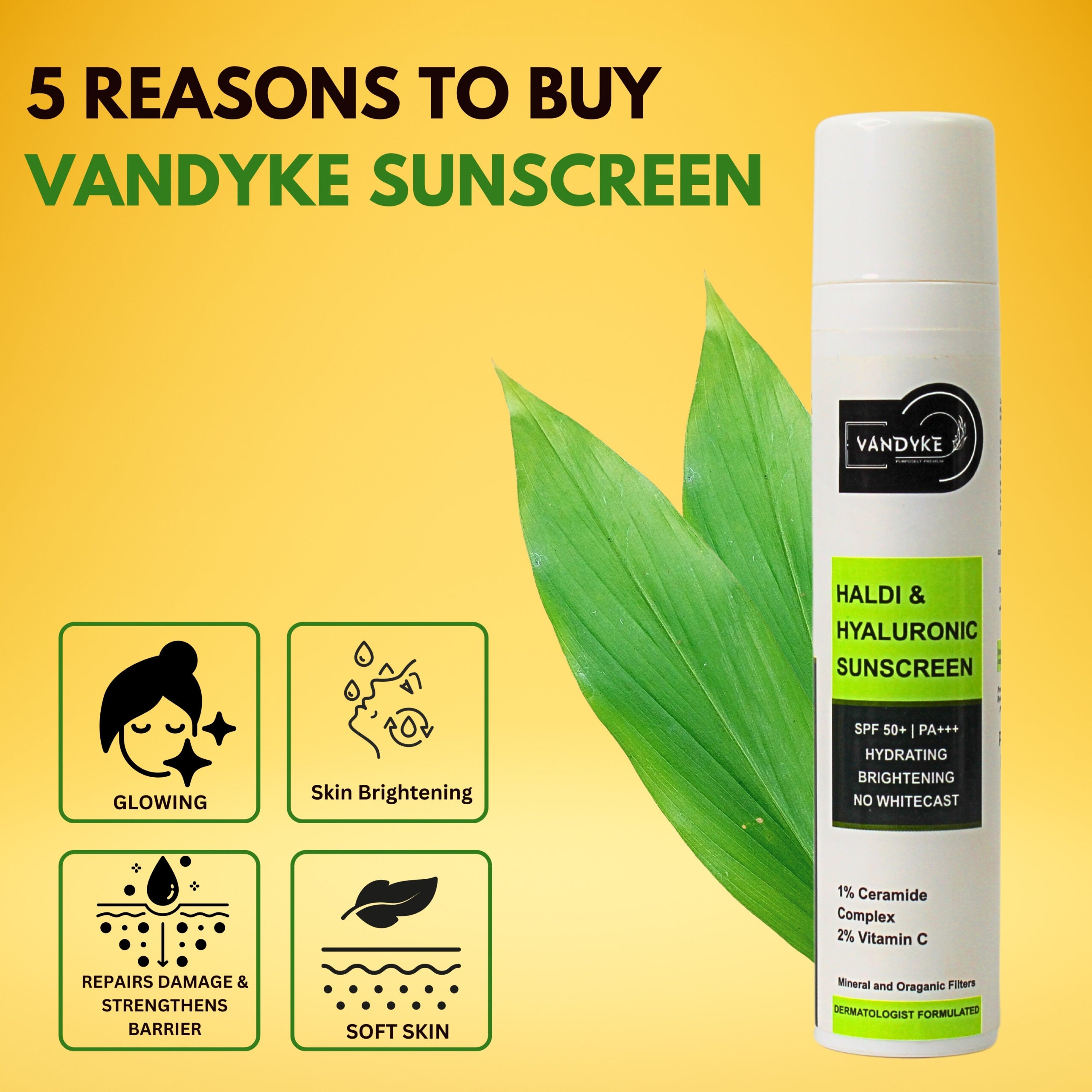 vandyke haldi & hyaluronic sunscreen