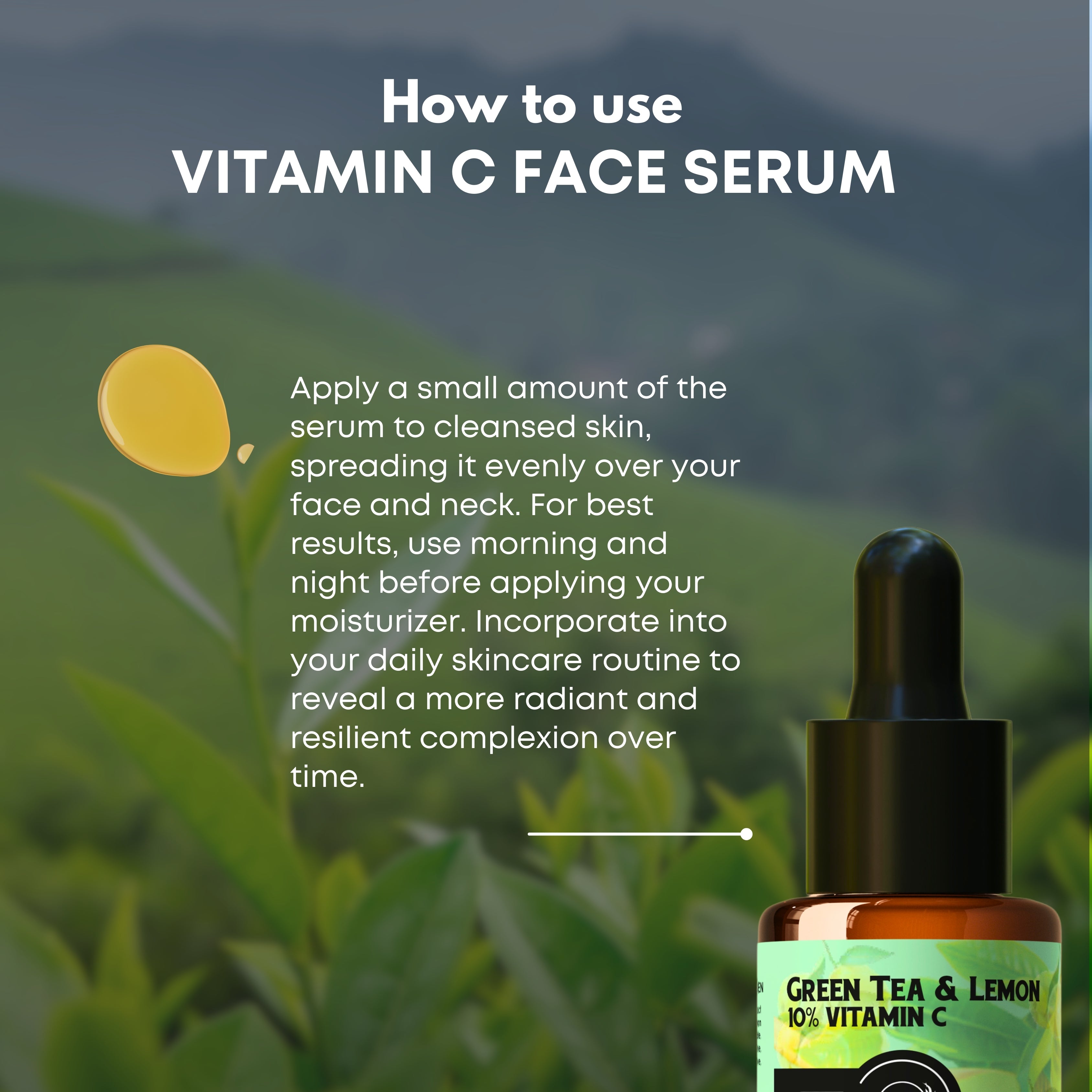 Vandyke Green Tea & Lemon With Vitamin C Face Serum (30ML)