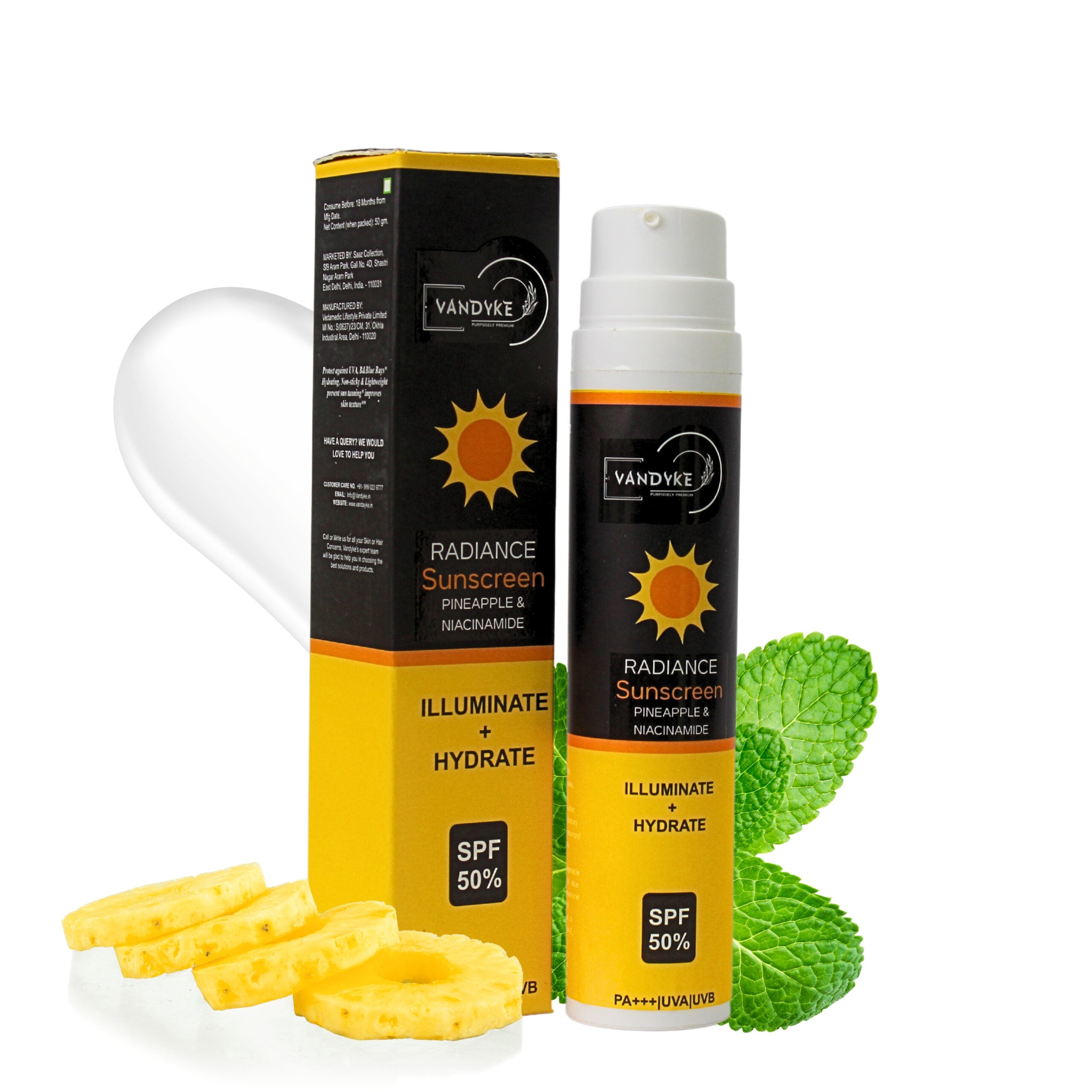 Pineapple Niacinamide Sunscreen - Vandyke