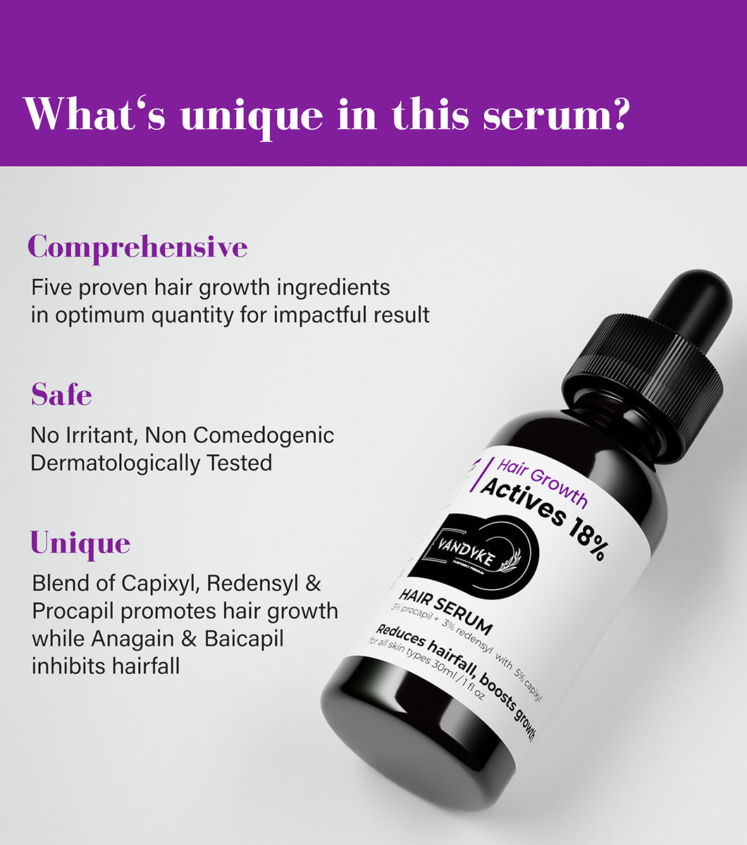 Hair Growth Actives 18% Hair Serum - Vandyke