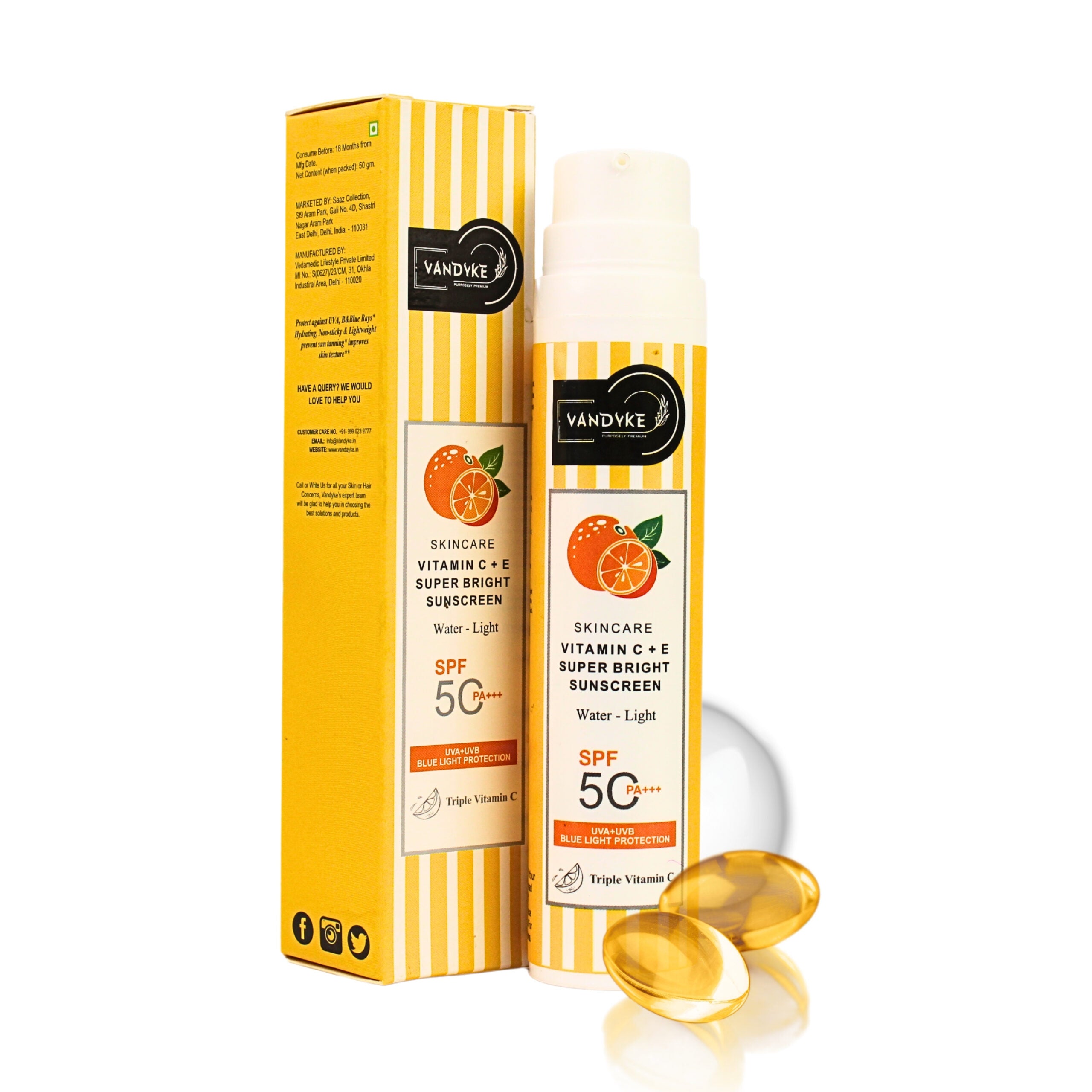 Vitamin C Super Bright Sunscreen - Vandyke