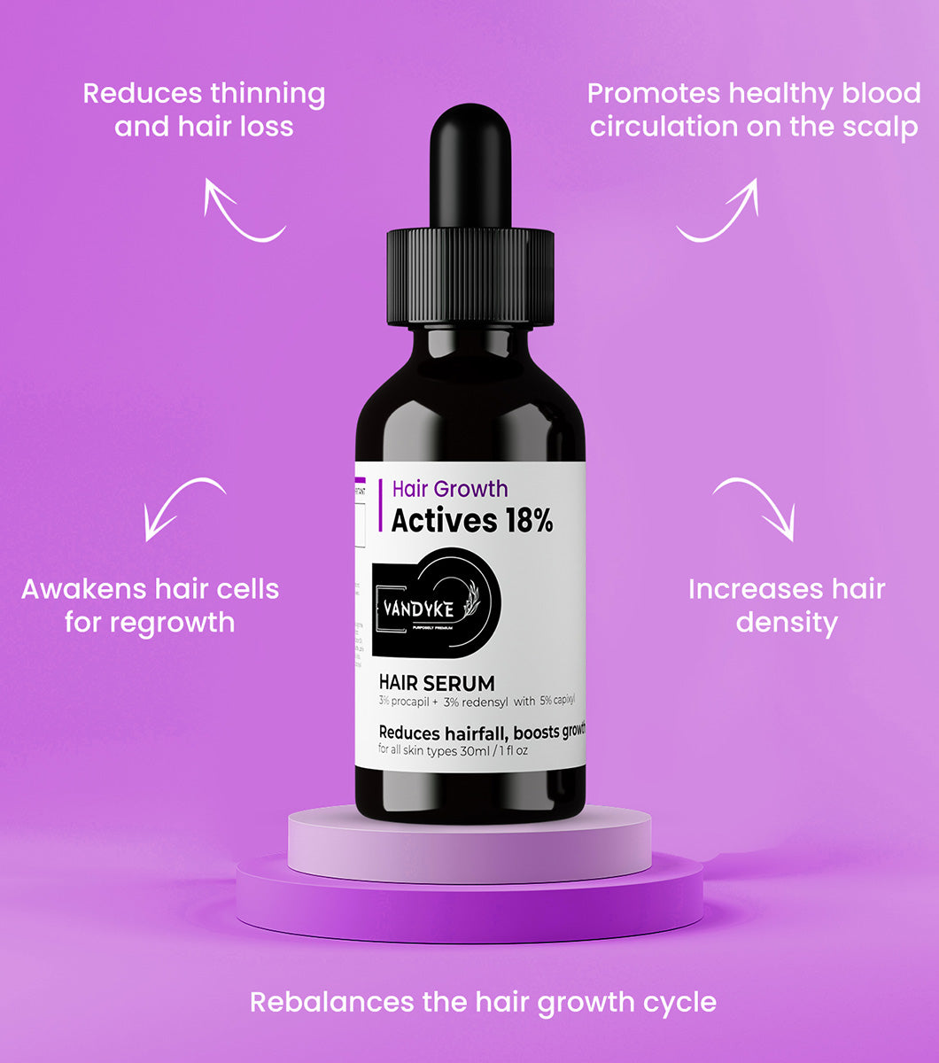 Hair Growth Actives 18% Hair Serum - Vandyke