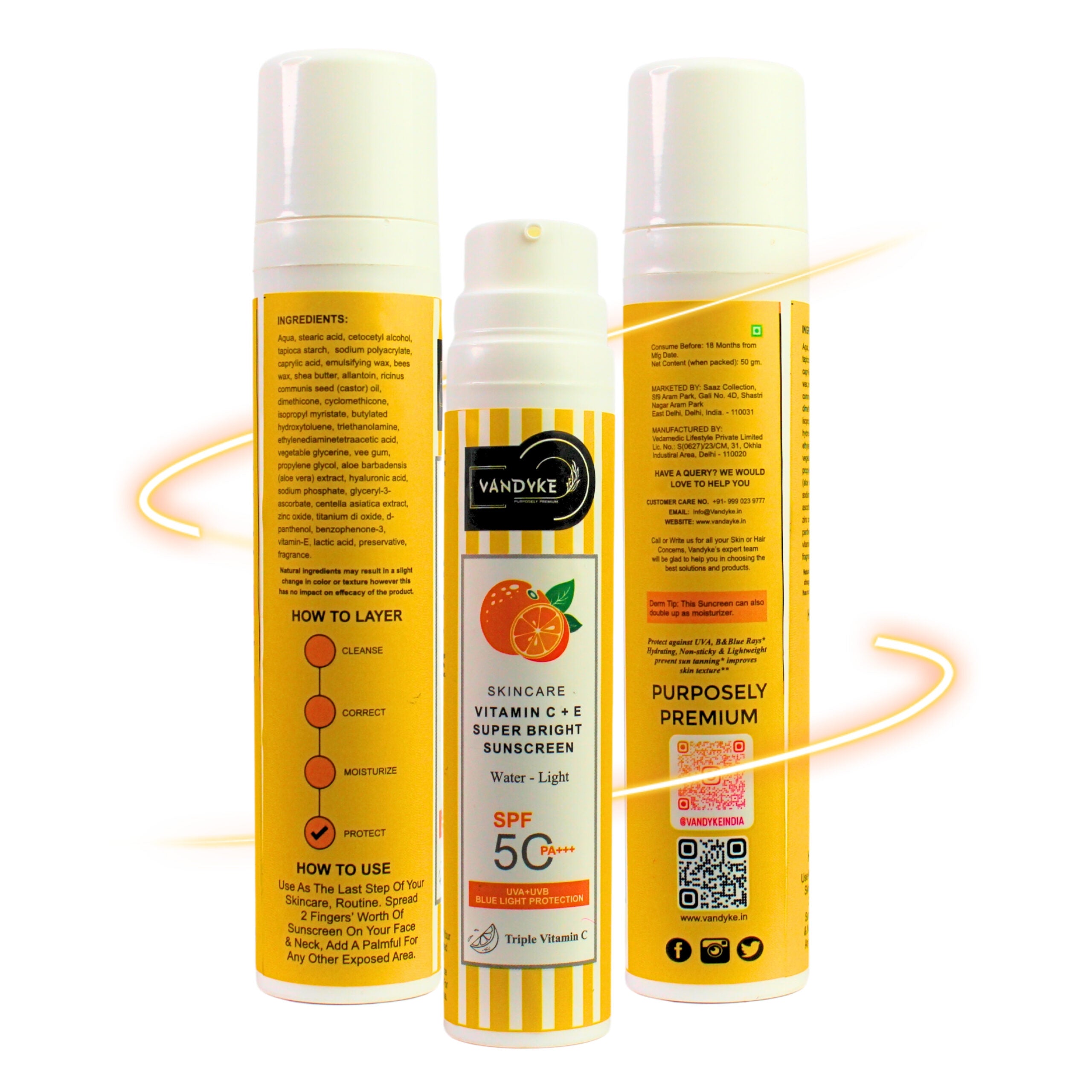 Vitamin C Super Bright Sunscreen - Vandyke