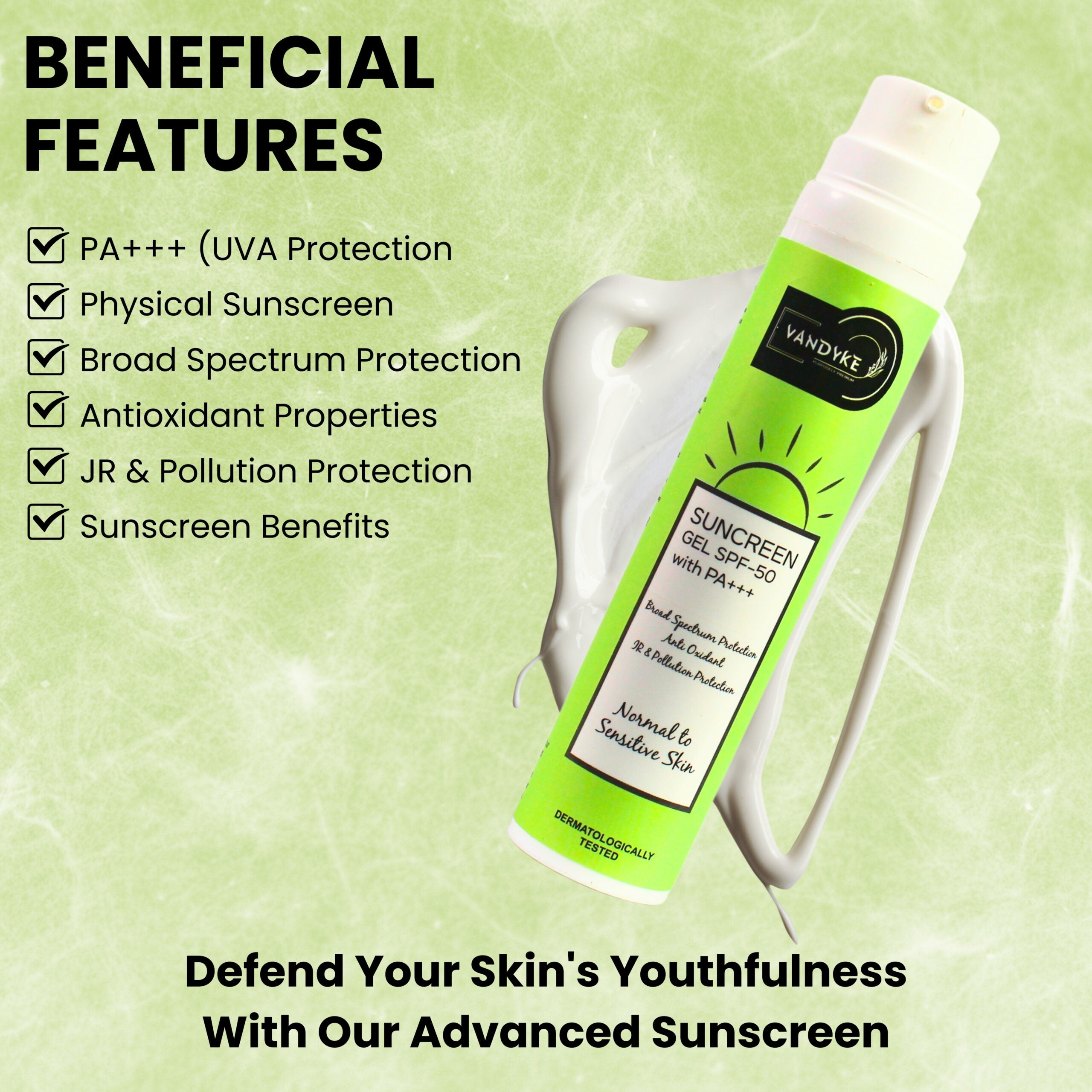 Sunscreen Gel SPF 50 - Vandyke