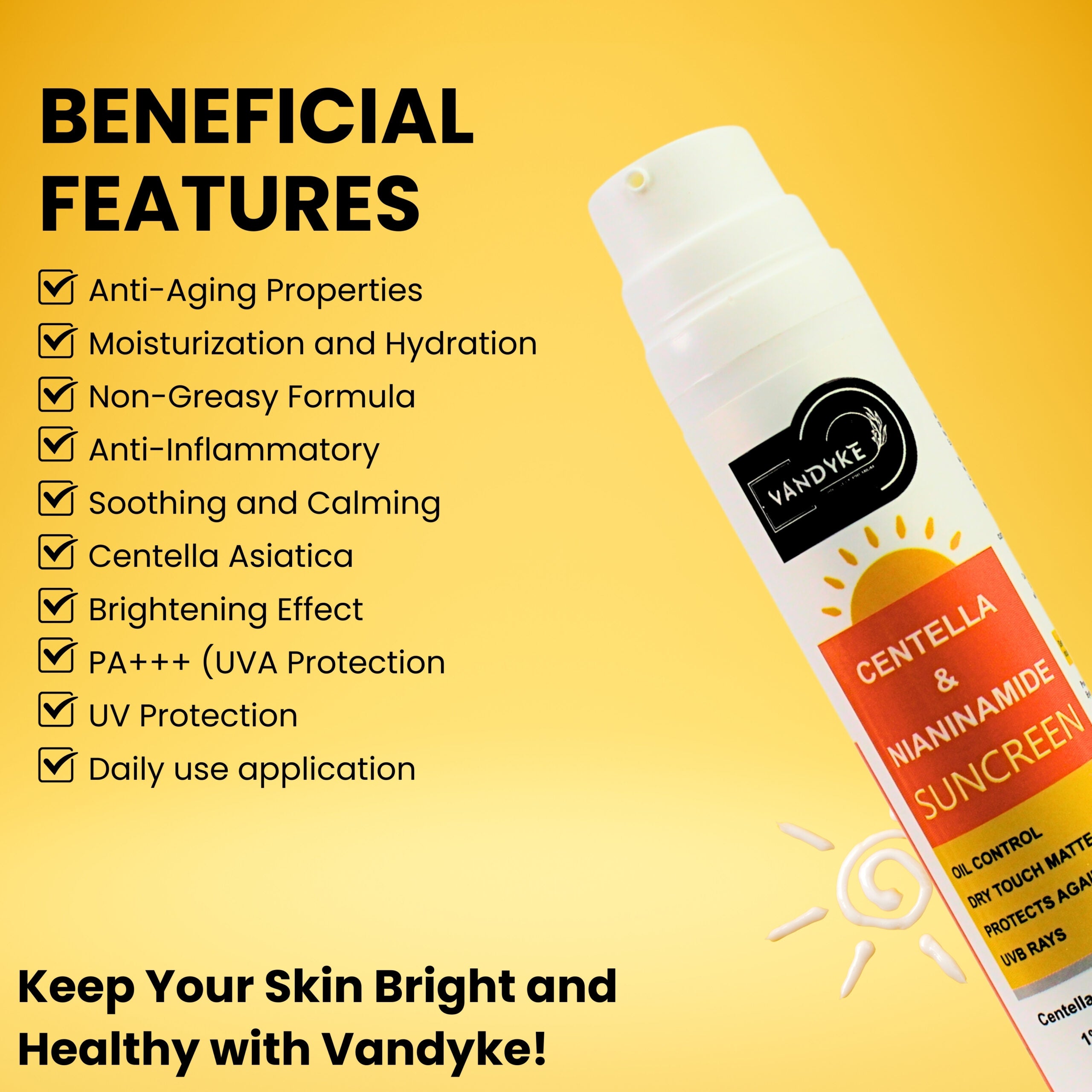 Vandyke centella vitamin c sunscreen