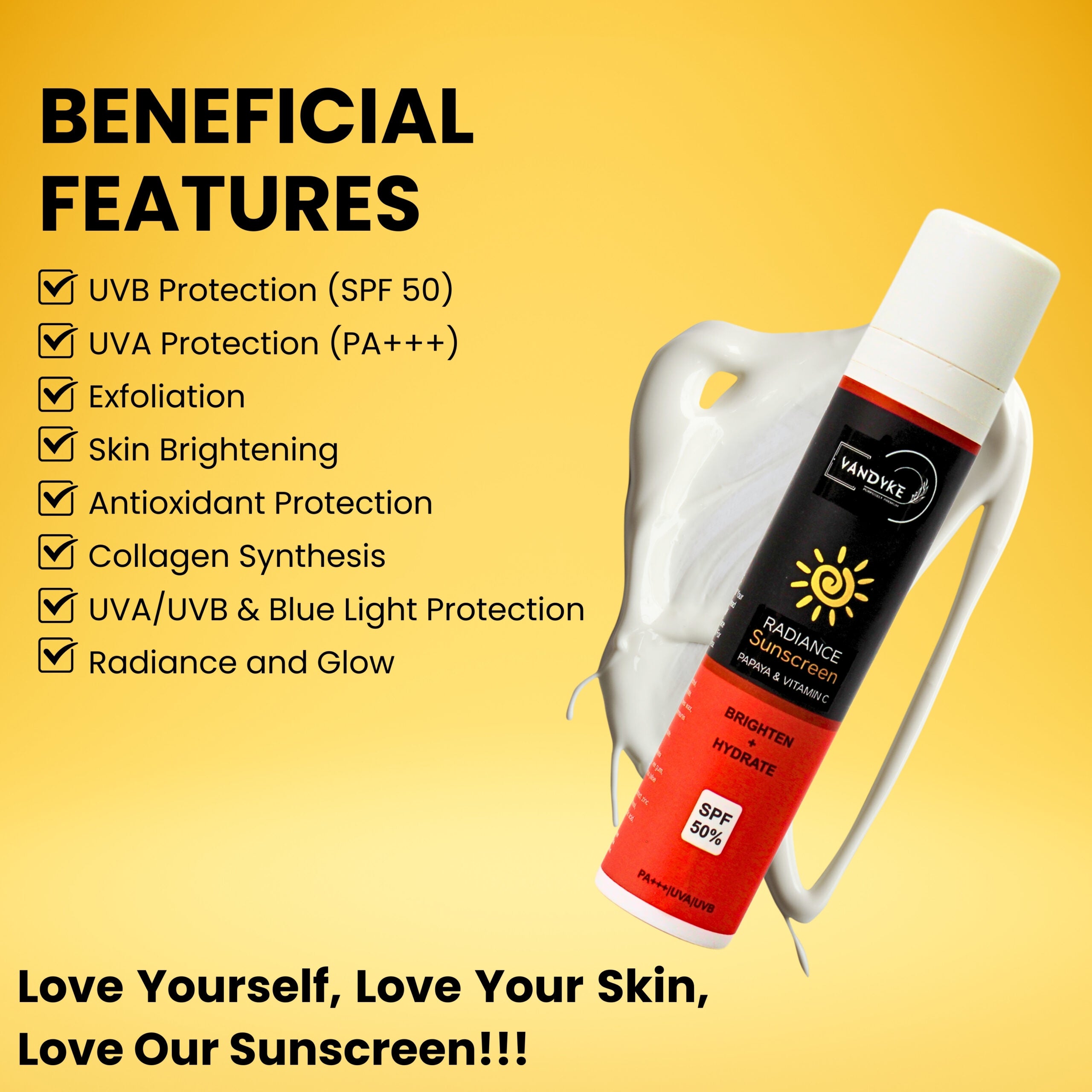 Radience Sunscreen Papaya & Vitamin c - Vandyke