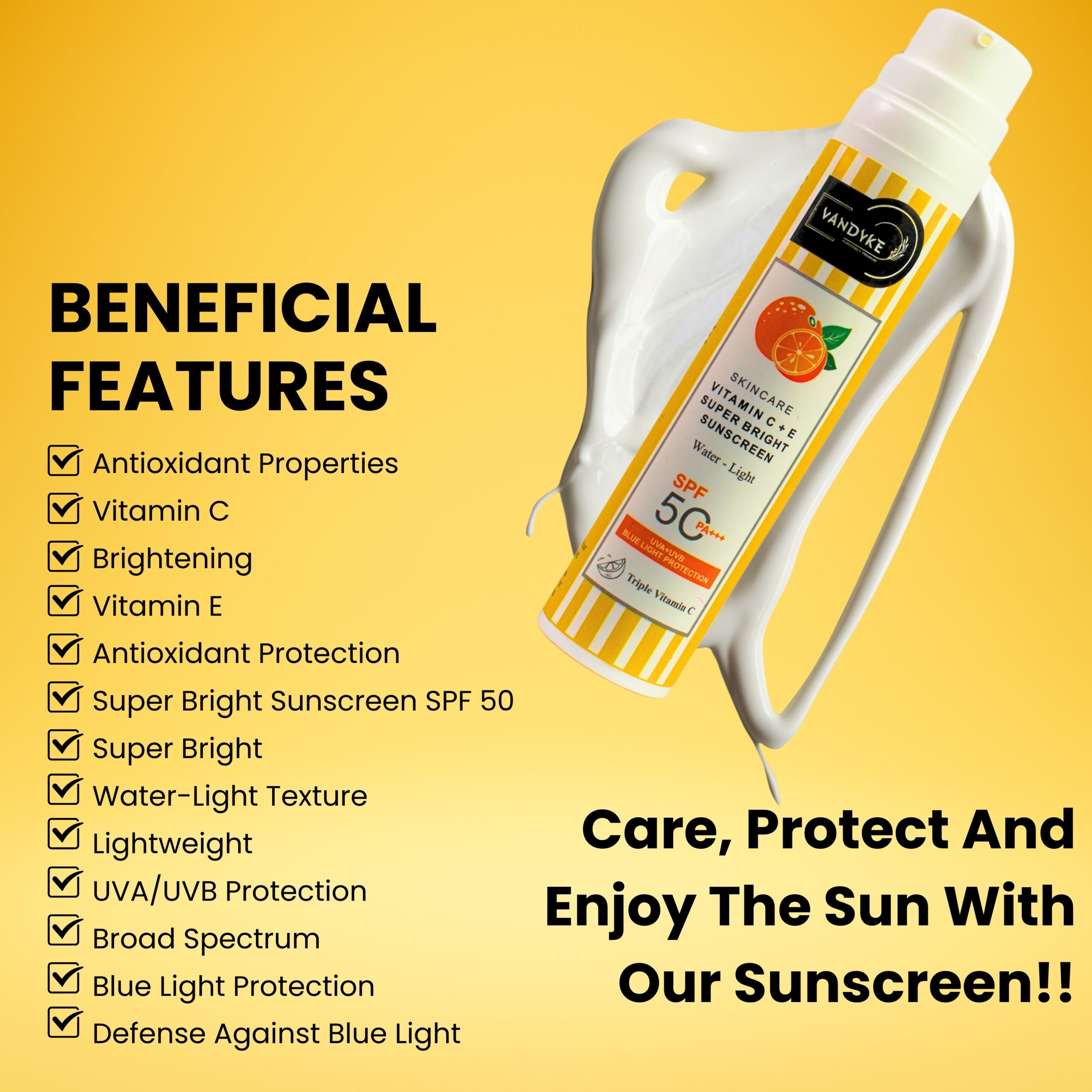 Vitamin C Super Bright Sunscreen - Vandyke