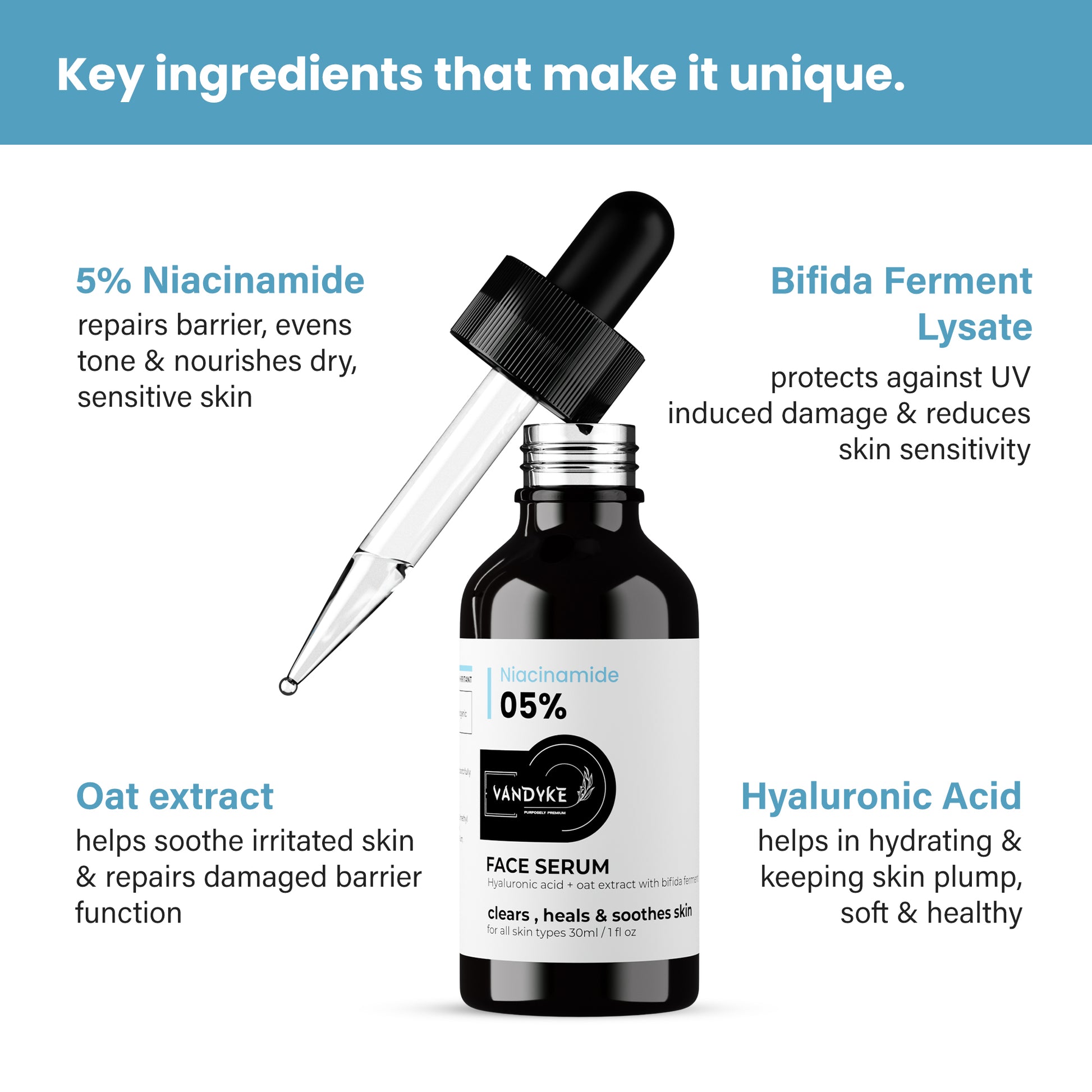 Niacinamide 05% Face Serum - Vandyke