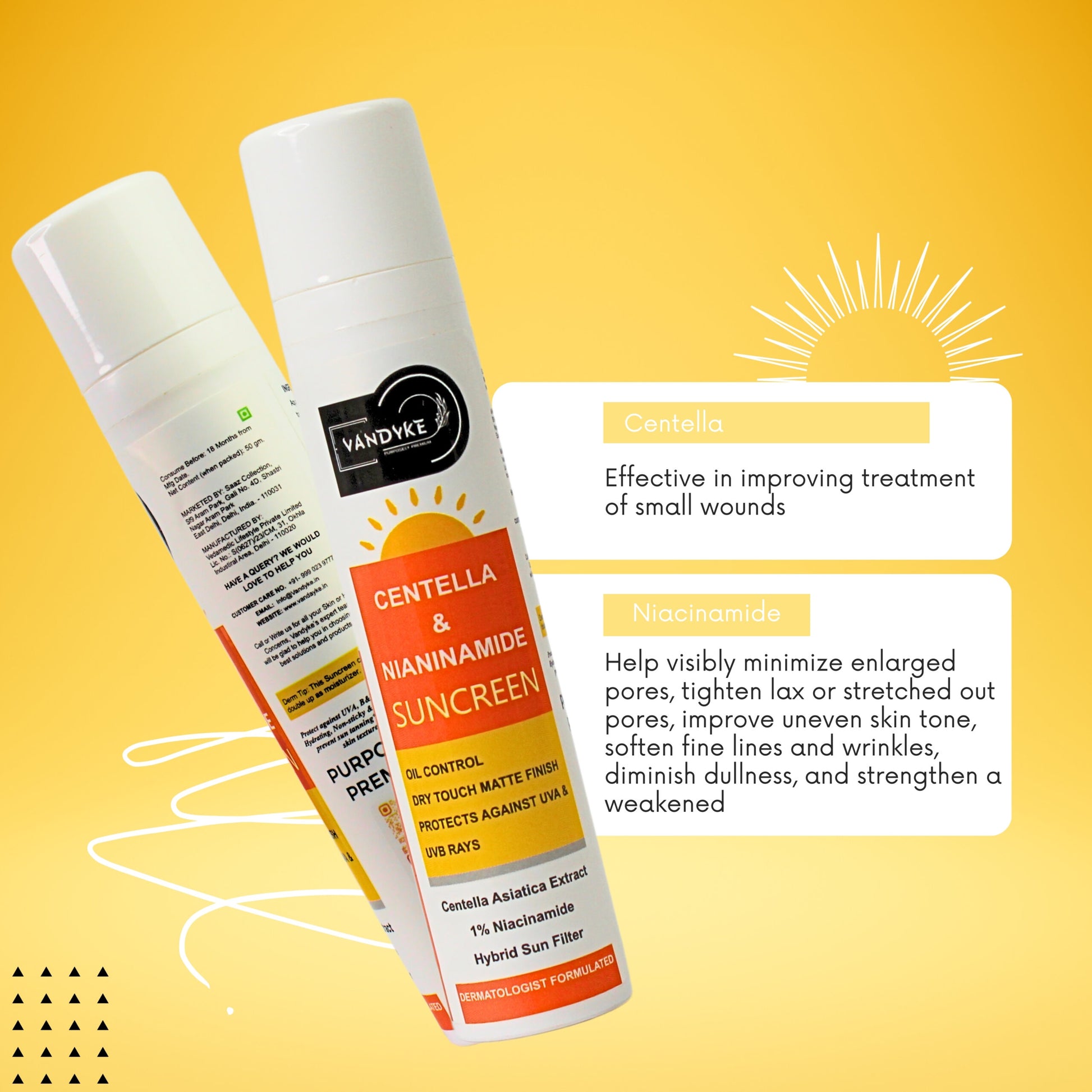 Vandyke centella vitamin c sunscreen