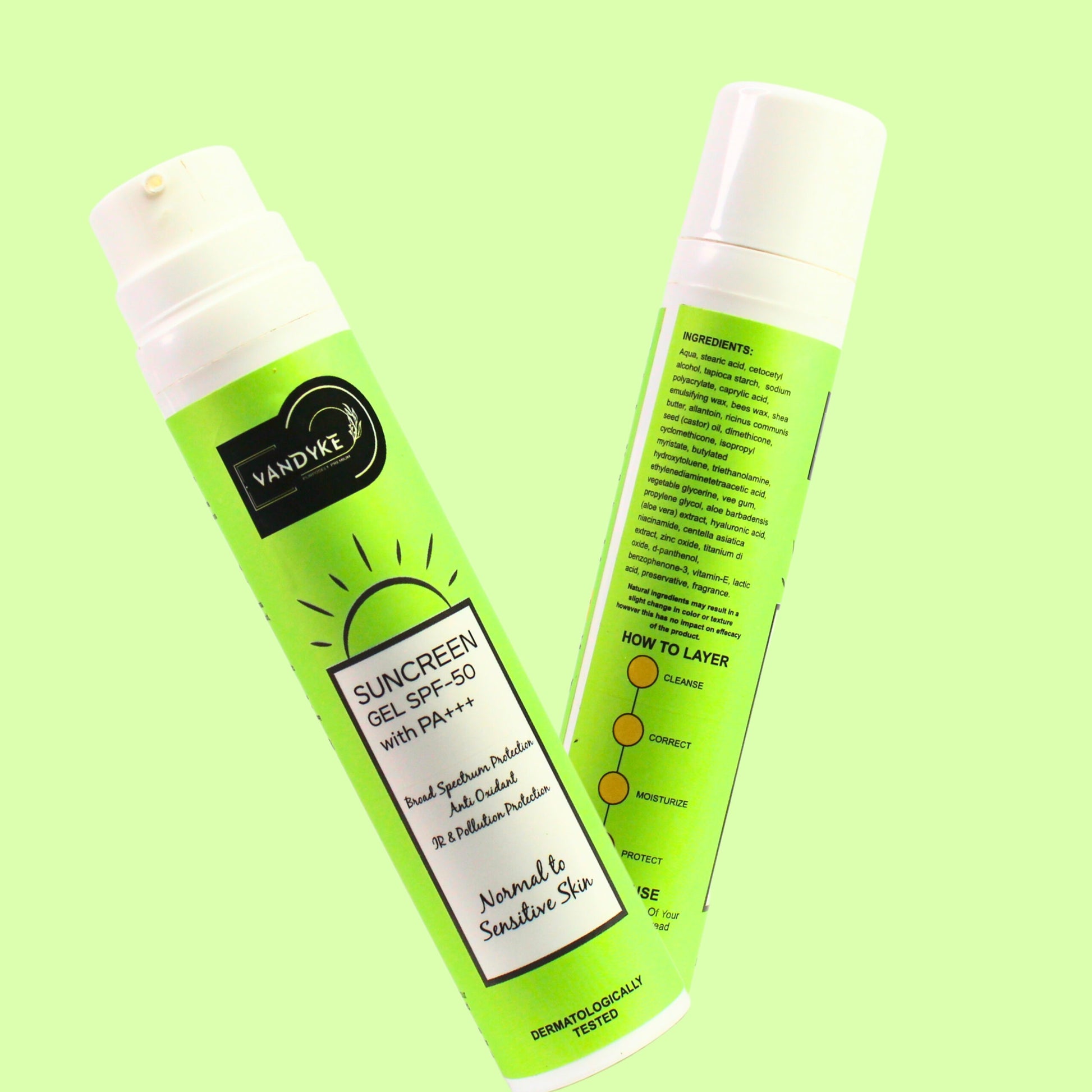 Vandyke Sunscreen gel spf 50