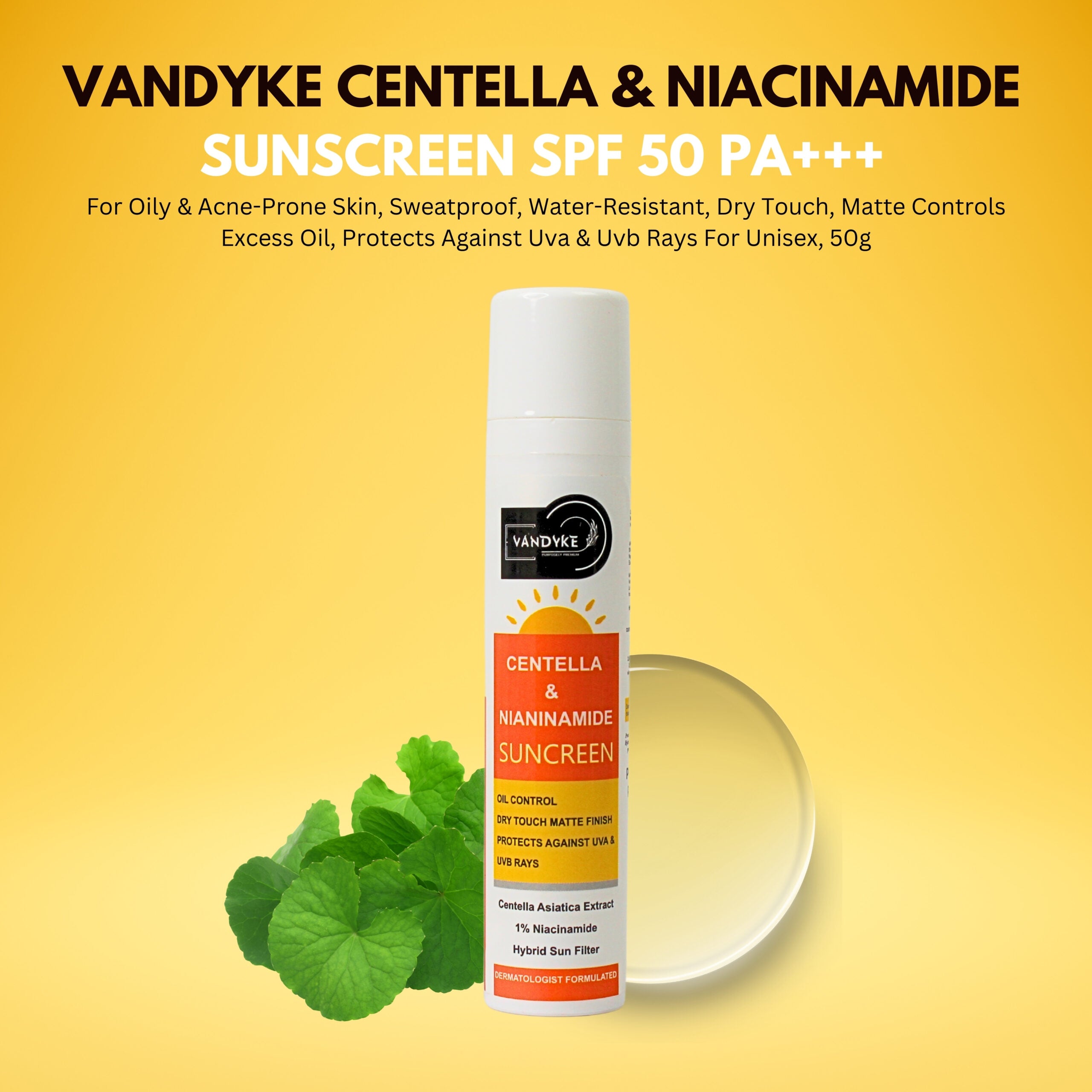 Centella & Nianinamide Sunscreen - Vandyke