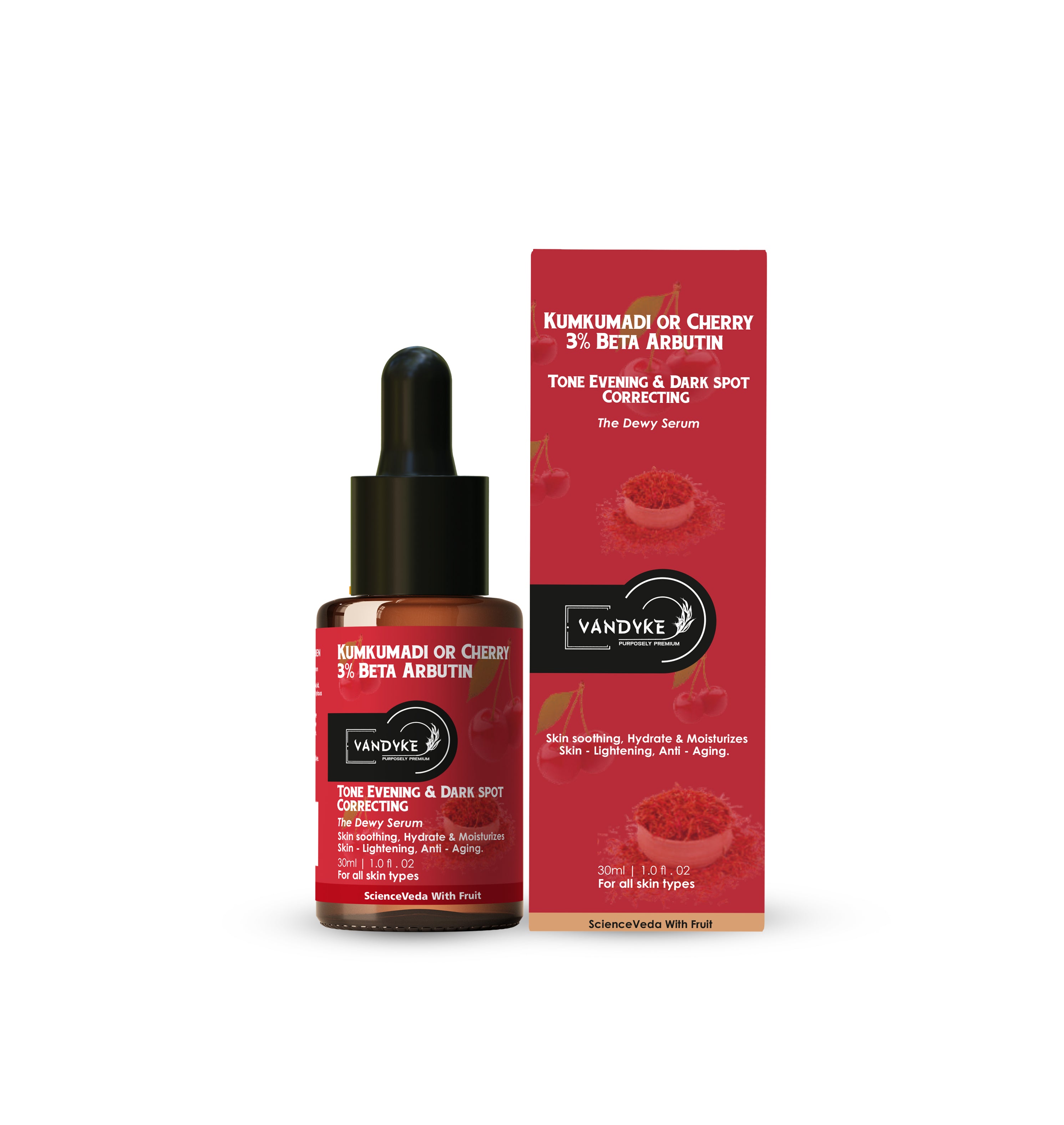 Vandyke Saffron & Guava With 3% Tripeptide Face Serum 30ML