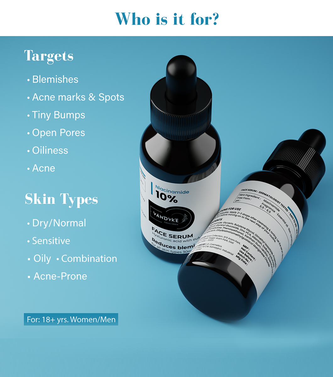 Niacinamide 10% Face Serum - Vandyke