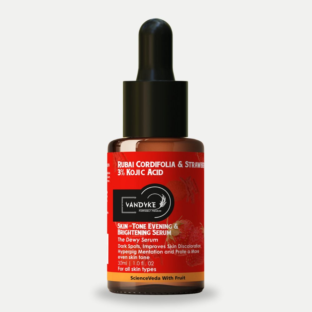 Vandyke Rubai Cordifolia & Strawberry With 3% Kojic Acid Face Serum 30ml