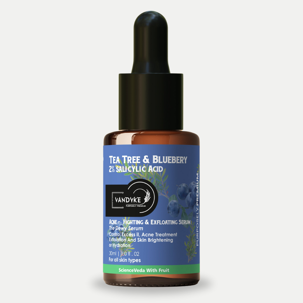 Vandyke Tea Tree & Blueberry with 2% Salicylic Acid Face Serum 30ml