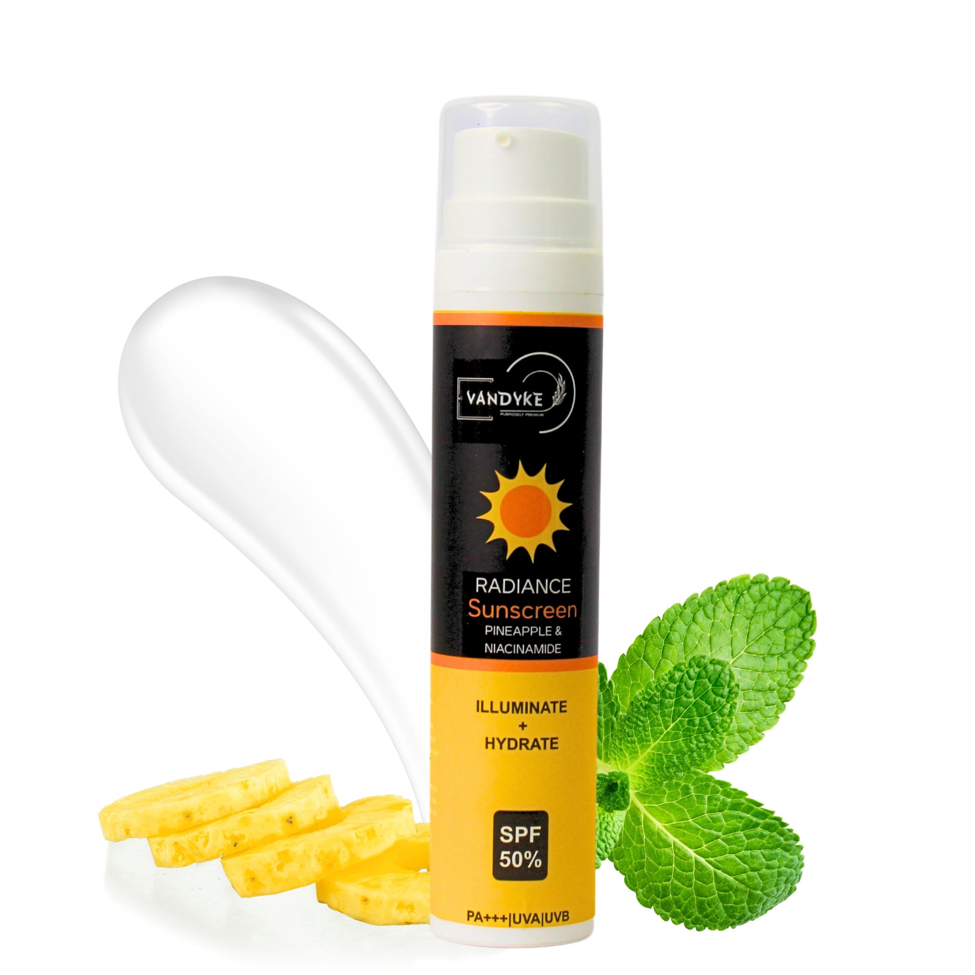 pineapple niacinamide sunscreen - Vandyke