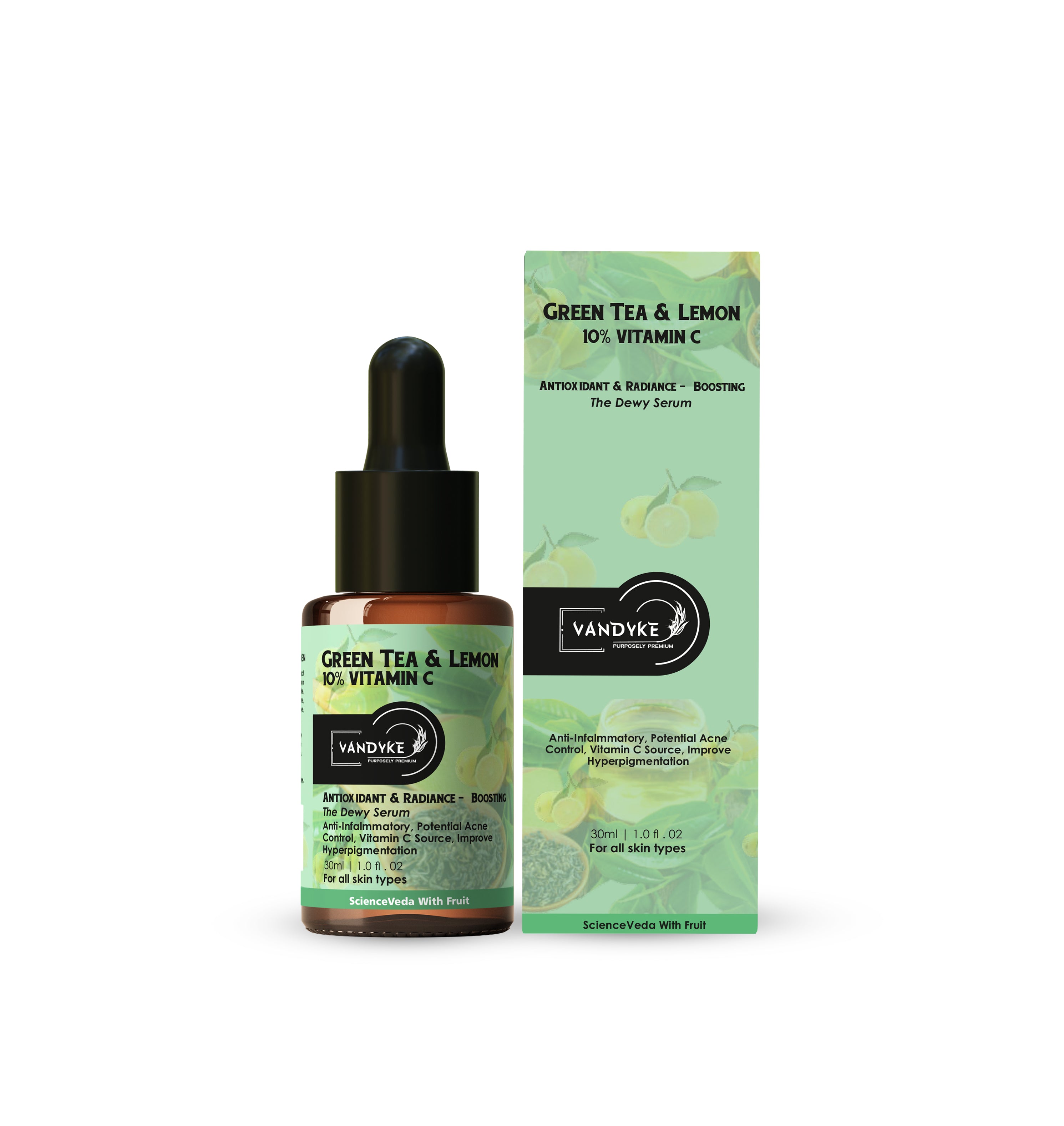 Vandyke Green Tea & Lemon With Vitamin C Face Serum (30ML)