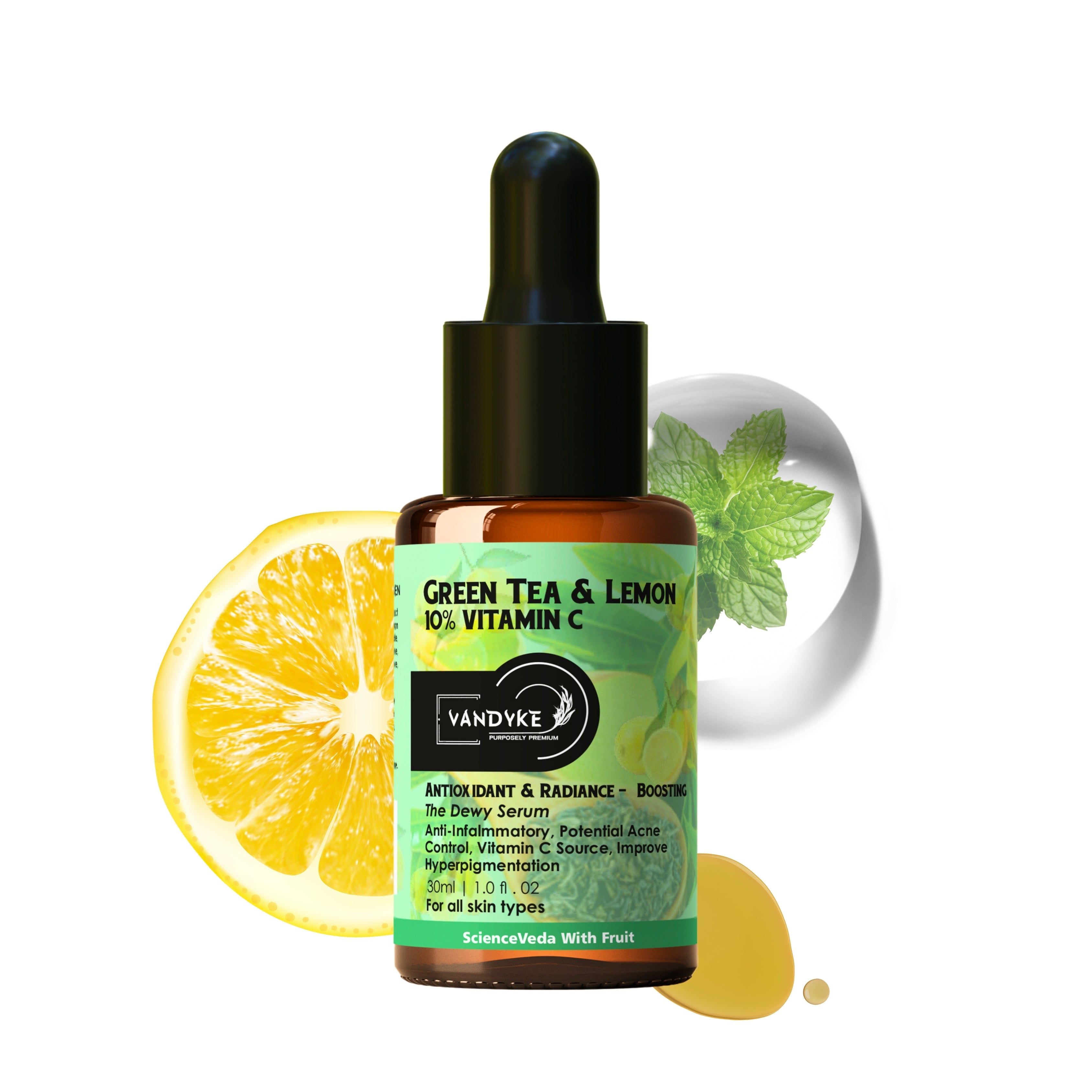 Vandyke Green Tea & Lemon With Vitamin C Face Serum (30ML)