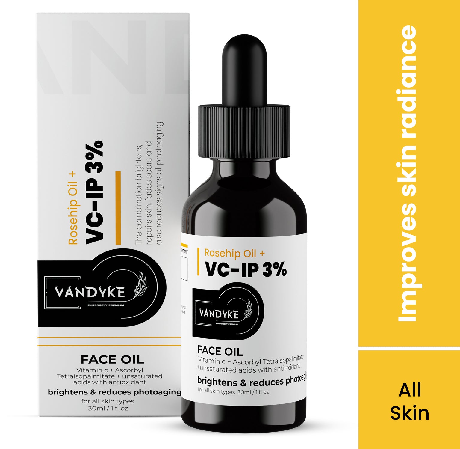 Rosehip Oil + VC-IP 3% face oil - Vandyke