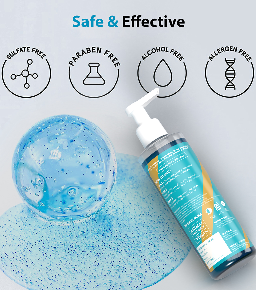 Body Wash Salicylic Acid 1% - Vandyke