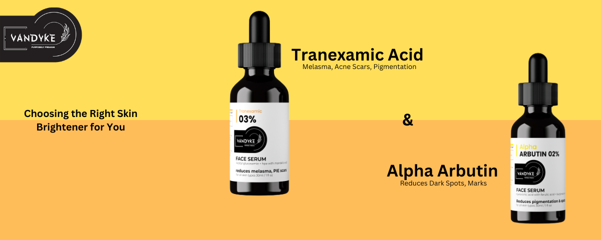 Tranexamic Acid vs Alpha Arbutin - vandyke